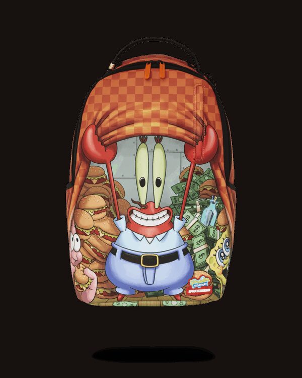 Zaino Sprayground MONEY UP FOR KRABS DLXSV BACKPACK Arancione - Foto 1