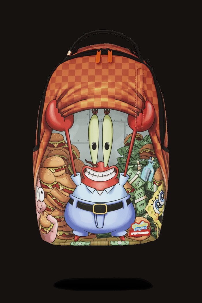 Zaino Sprayground MONEY UP FOR KRABS DLXSV BACKPACK Arancione