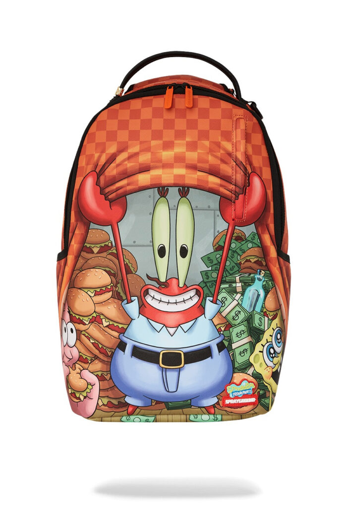 Zaino Sprayground MONEY UP FOR KRABS DLXSV BACKPACK Arancione
