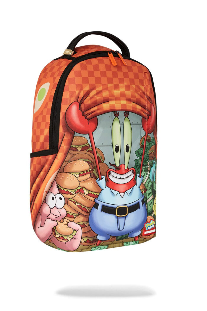 Zaino Sprayground MONEY UP FOR KRABS DLXSV BACKPACK Arancione