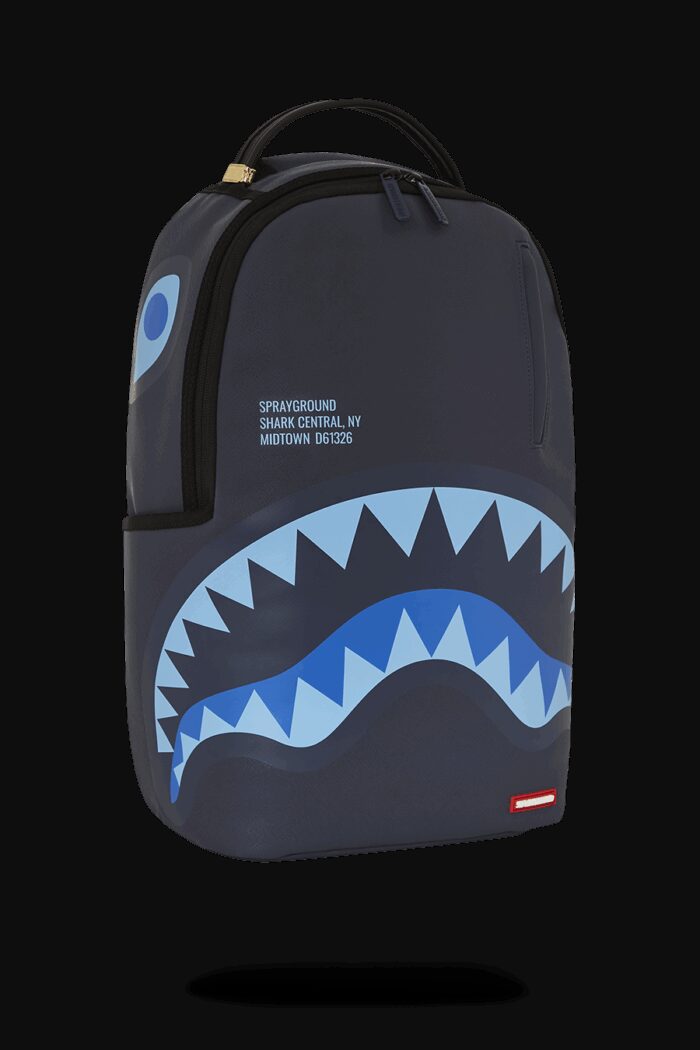 Zaino Sprayground SHARK CENTRAL MIDNIGHT BLUE DLXSV BACKPACK Blu