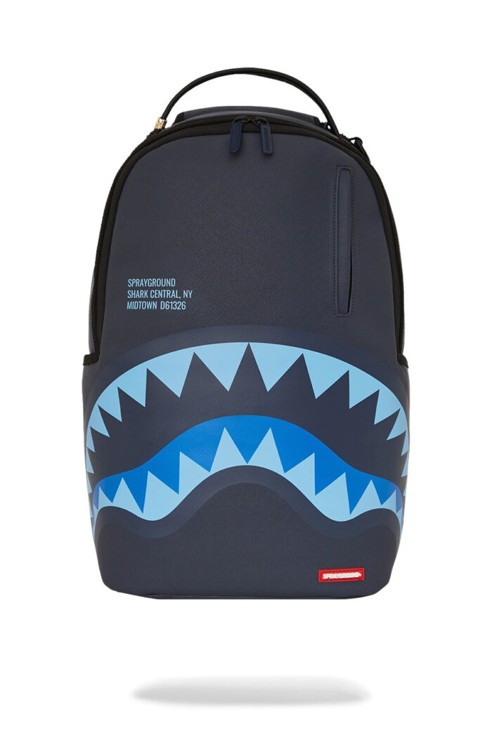 Zaino Sprayground SHARK CENTRAL MIDNIGHT BLUE DLXSV BACKPACK Blu