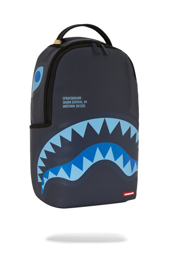 Zaino Sprayground SHARK CENTRAL MIDNIGHT BLUE DLXSV BACKPACK Blu