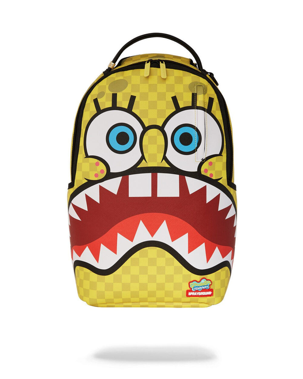 Zaino Sprayground SPONGEBOB CHECKERBOB DLXSV BACKPACK Giallo - Foto 1