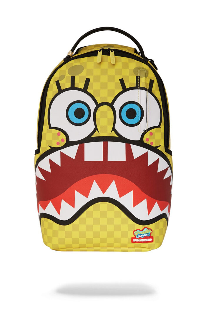 Zaino Sprayground SPONGEBOB CHECKERBOB DLXSV BACKPACK Giallo
