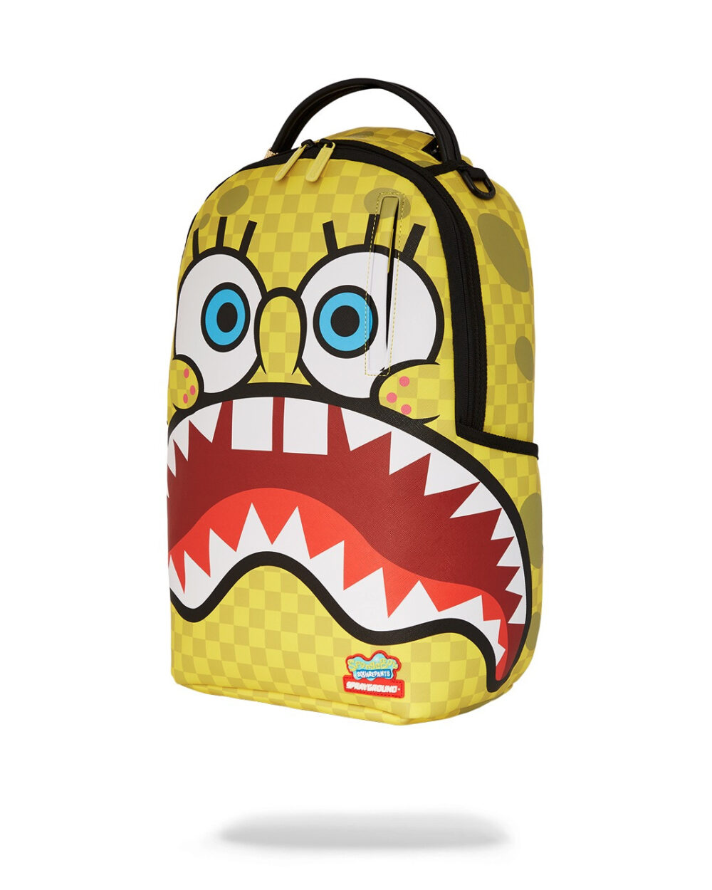 Zaino Sprayground SPONGEBOB CHECKERBOB DLXSV BACKPACK Giallo - Foto 5