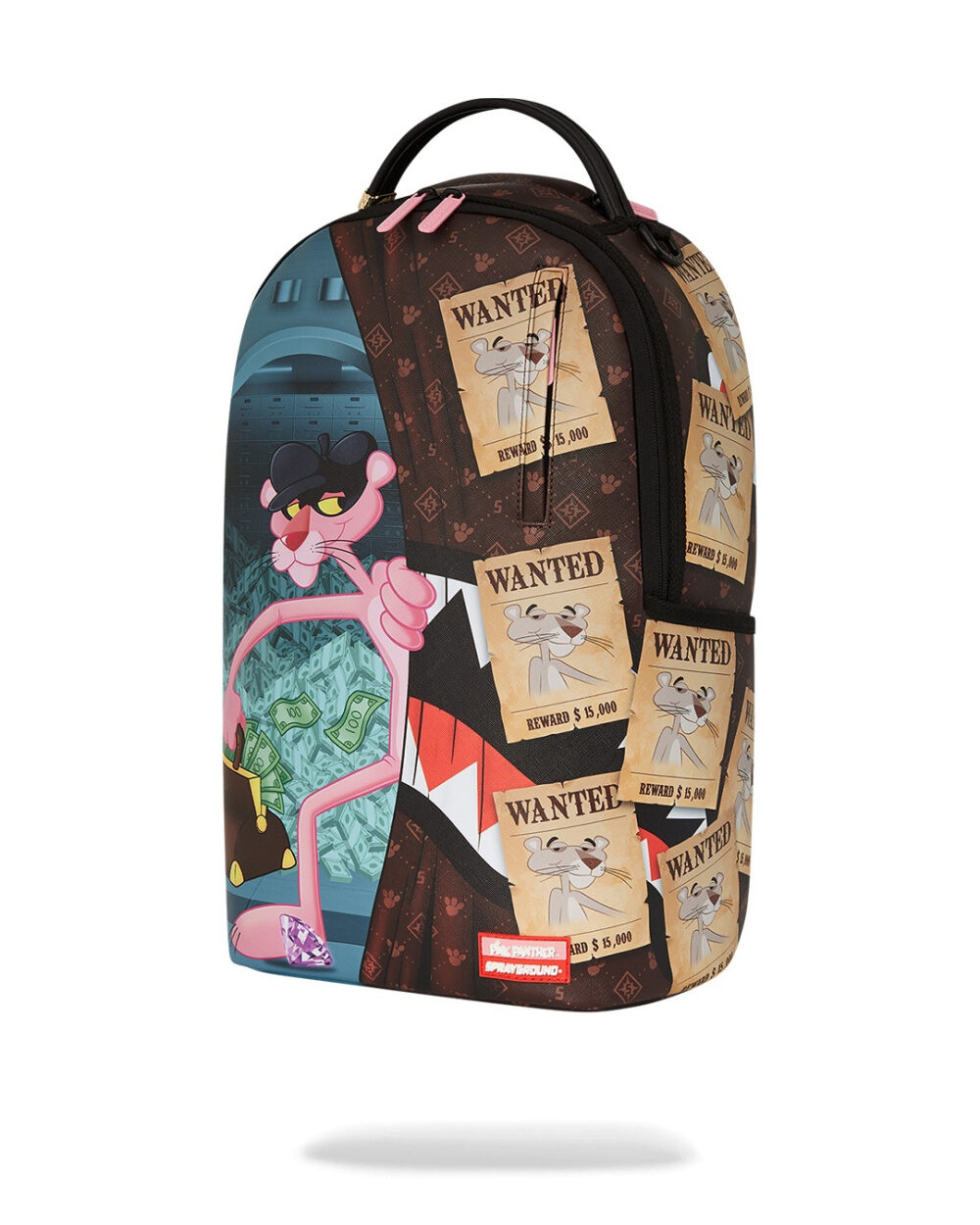 Zaino Sprayground PINK PANTHER BURGLAR ESCAPE DLXV BACKPACK Marrone - Foto 5
