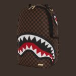 Zaino Sprayground SAWTOOTH SHARKS IN PARIS DLXSV BACKPACK Marrone - Foto 5