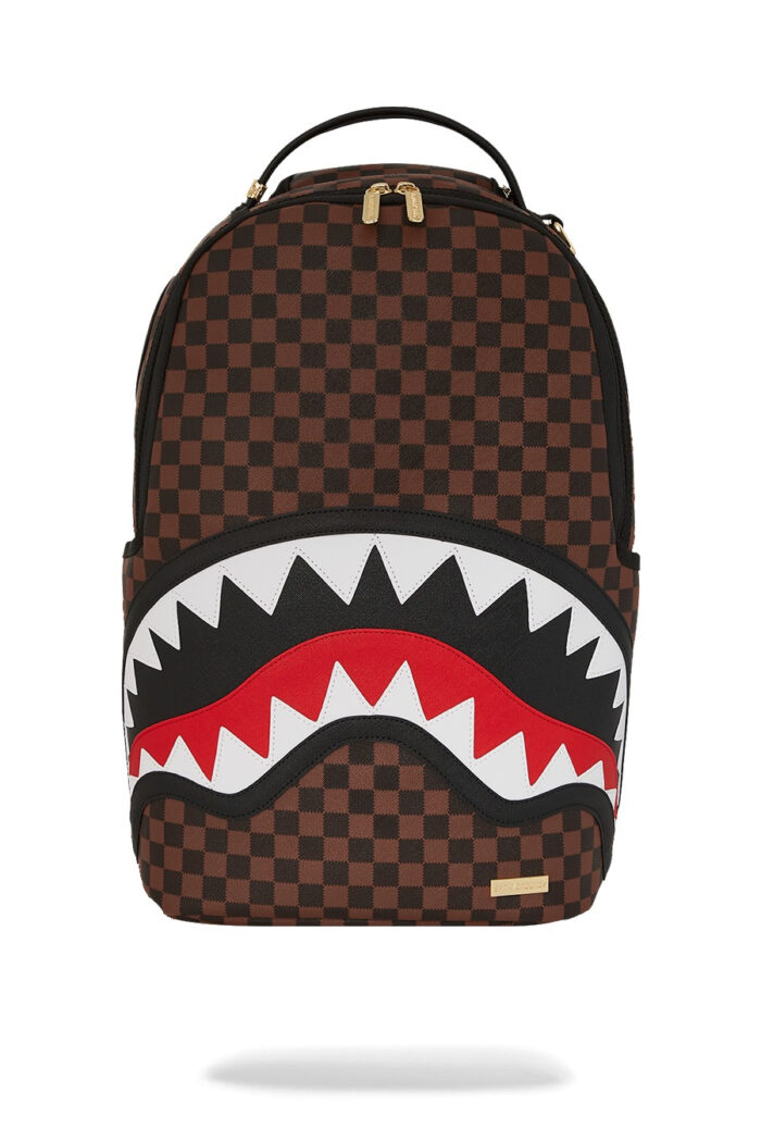 Zaino Sprayground SAWTOOTH SHARKS IN PARIS DLXSV BACKPACK Marrone