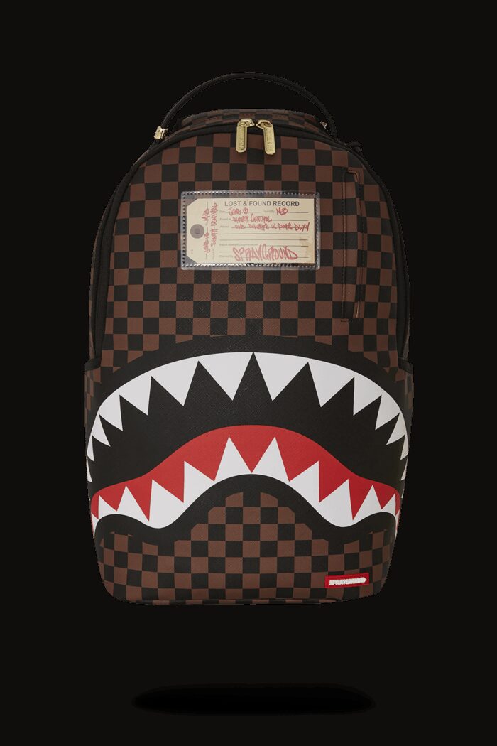 Zaino Sprayground SHARKS IN PARIS LOST & FOUND BACKPACK Marrone – 910B7687NSZ