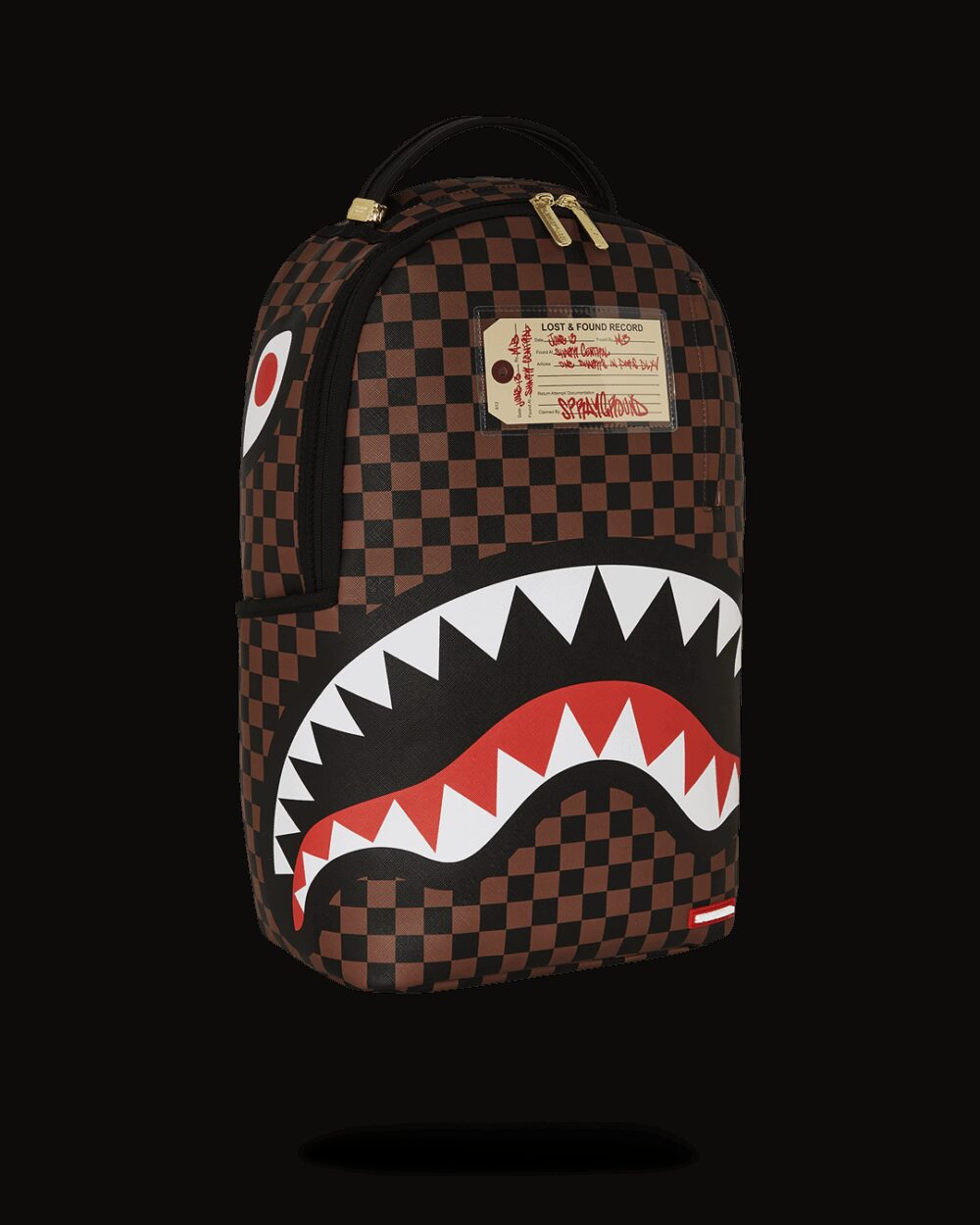 Zaino Sprayground SHARKS IN PARIS LOST & FOUND BACKPACK Marrone - Foto 2