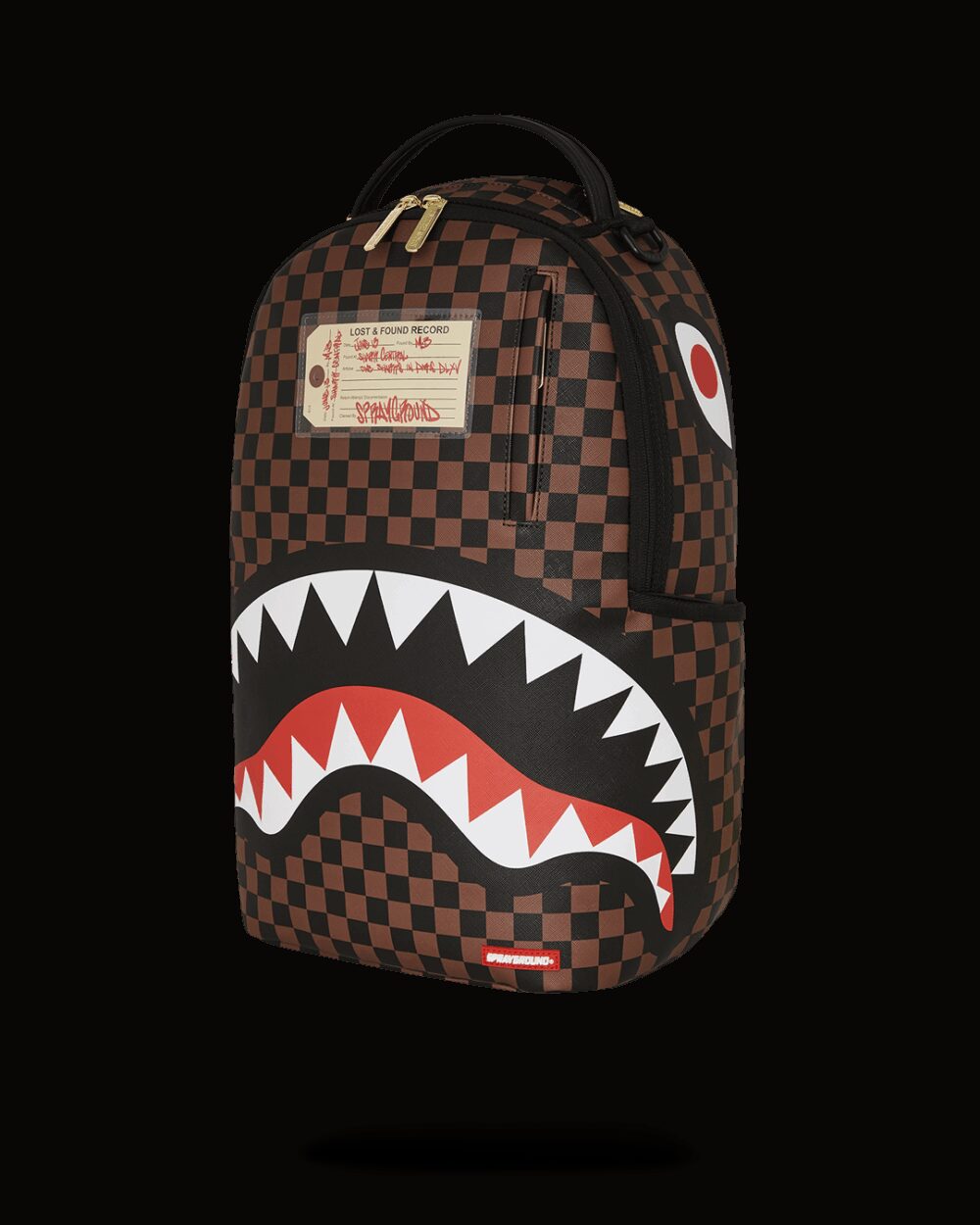 Zaino Sprayground SHARKS IN PARIS LOST & FOUND BACKPACK Marrone - Foto 5