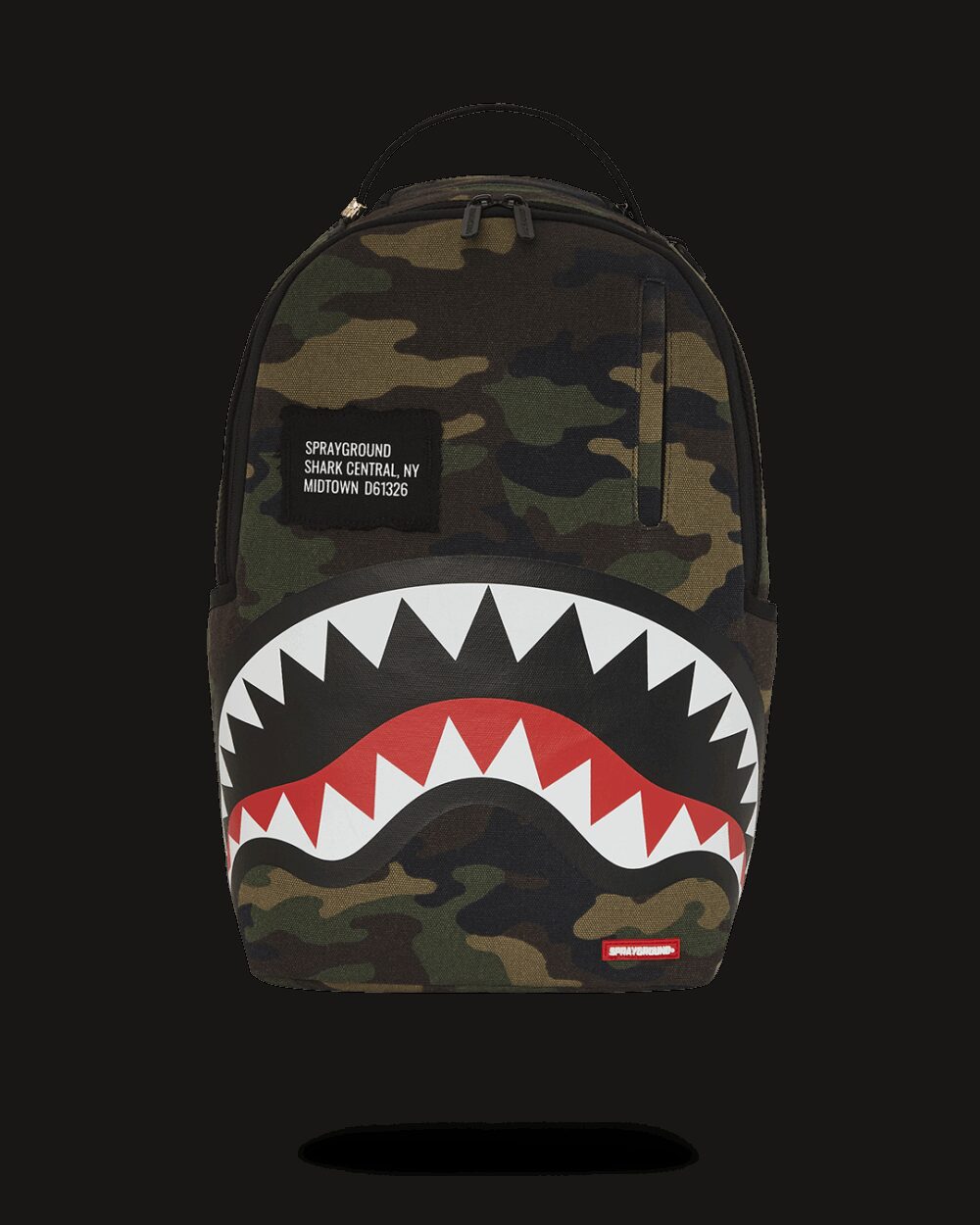 Zaino Sprayground SHARK CENTRAL CAMO DLXS BACKPACK Mimetico - Foto 1
