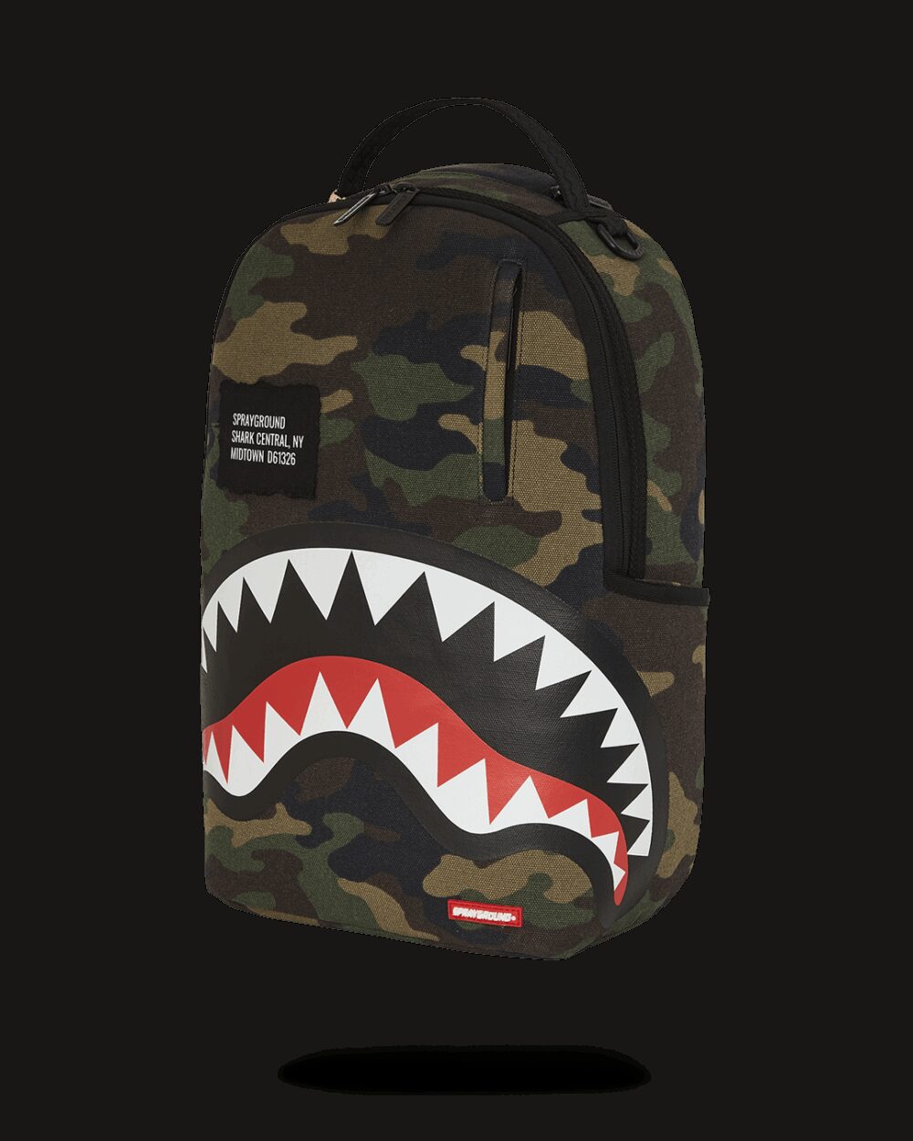 Zaino Sprayground SHARK CENTRAL CAMO DLXS BACKPACK Mimetico - Foto 5