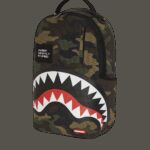 Zaino Sprayground SHARK CENTRAL CAMO DLXS BACKPACK Mimetico - Foto 5
