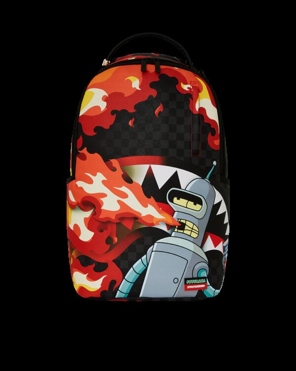 Zaino Sprayground BENDER FIRE DRAMA DLXV BACKPACK Nero - Foto 1