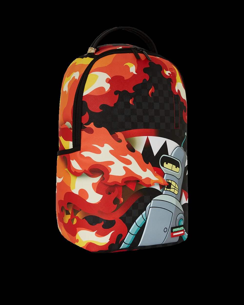 Zaino Sprayground BENDER FIRE DRAMA DLXV BACKPACK Nero - Foto 2