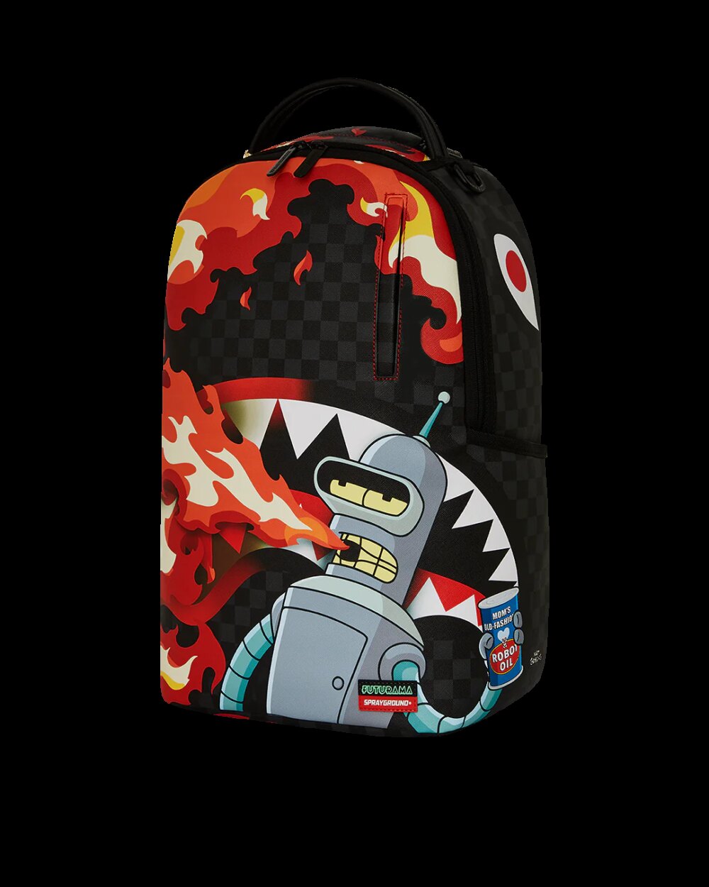 Zaino Sprayground BENDER FIRE DRAMA DLXV BACKPACK Nero - Foto 5