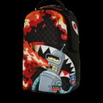 Zaino Sprayground BENDER FIRE DRAMA DLXV BACKPACK Nero - Foto 5