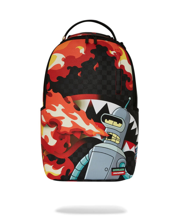 Zaino Sprayground BENDER FIRE DRAMA DLXV BACKPACK Nero - Foto 1