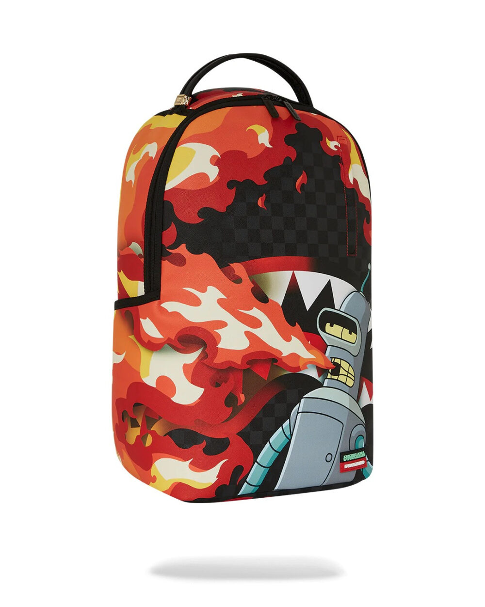 Zaino Sprayground BENDER FIRE DRAMA DLXV BACKPACK Nero - Foto 2