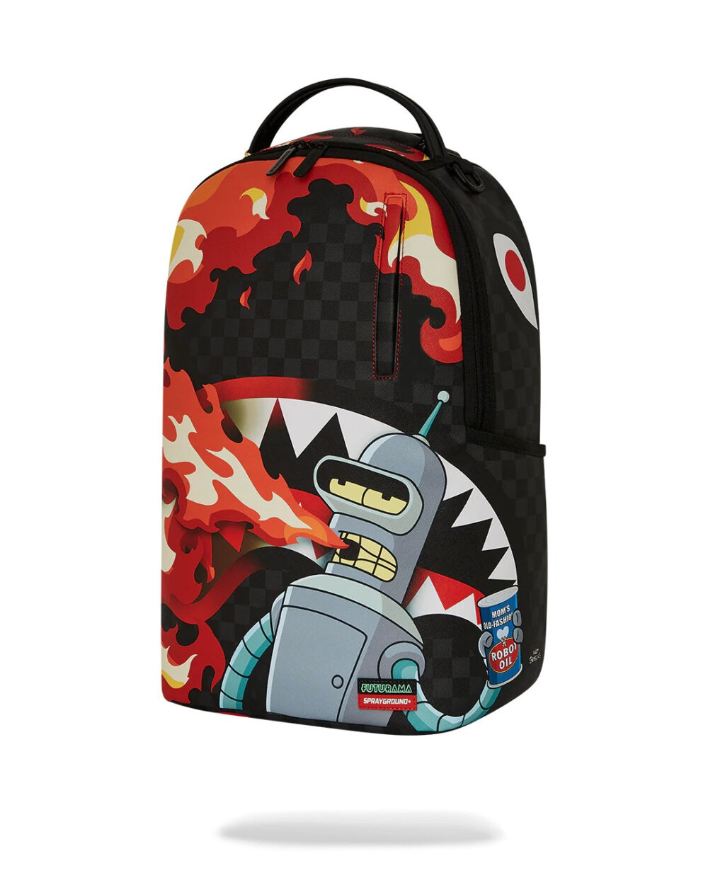 Zaino Sprayground BENDER FIRE DRAMA DLXV BACKPACK Nero - Foto 5