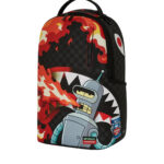 Zaino Sprayground BENDER FIRE DRAMA DLXV BACKPACK Nero - Foto 5