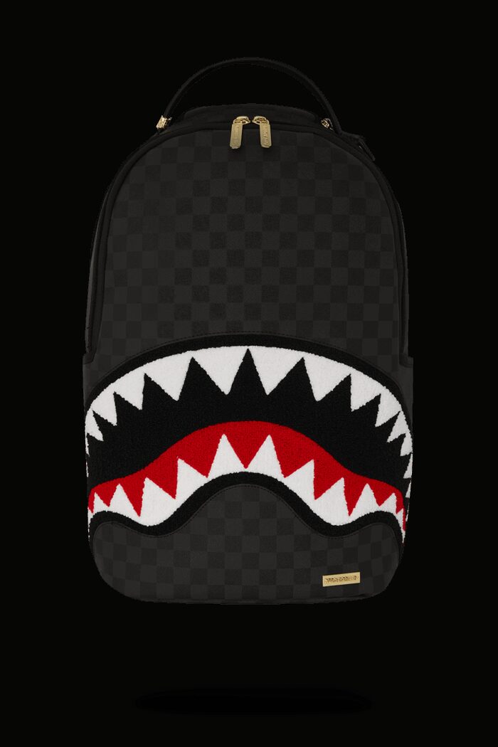 Zaino Sprayground BLACK CHENILLE SIP DLXSV BACKPACK Nero
