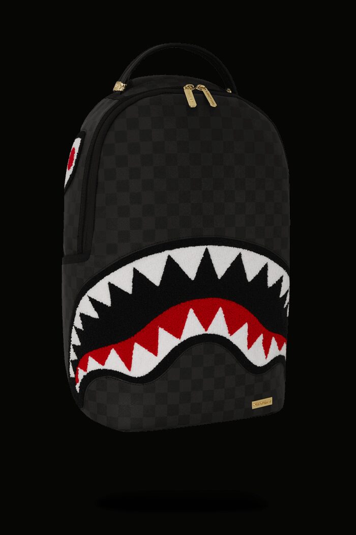Zaino Sprayground BLACK CHENILLE SIP DLXSV BACKPACK Nero