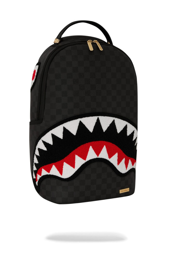 Zaino Sprayground BLACK CHENILLE SIP DLXSV BACKPACK Nero
