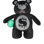 Zaino Sprayground DRIPPING SHARKS IN PARIS MONEYBEAR TEDDY BEAR Nero - Foto 1