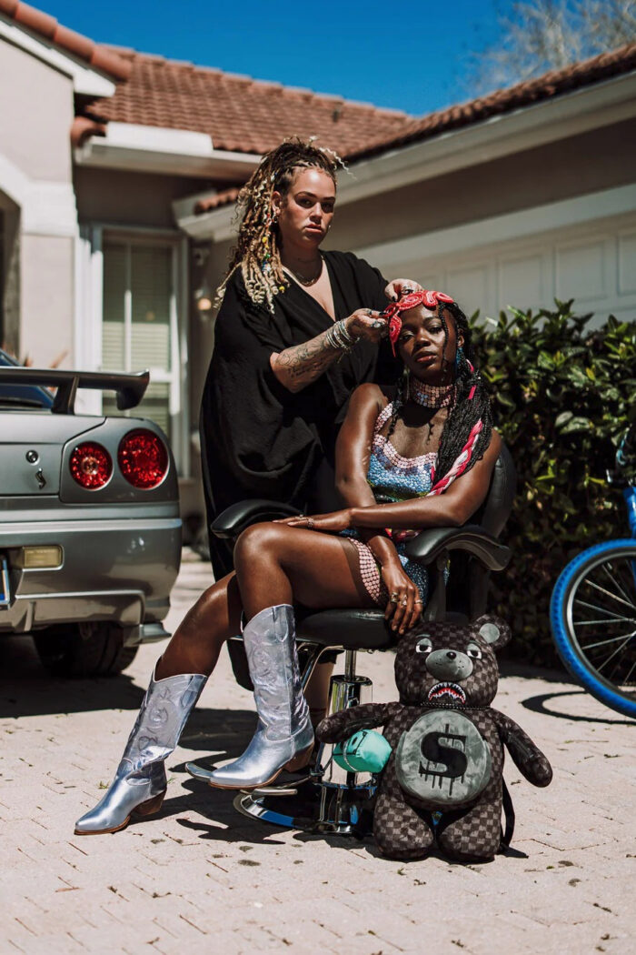 Zaino Sprayground DRIPPING SHARKS IN PARIS MONEYBEAR TEDDY BEAR Nero