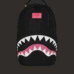 Zaino Sprayground SHARK CENTRAL NYLON BLACK PINK Nero - Rosa - Foto 1