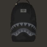 Zaino Sprayground SHARK CENTRAL NYLON BLACK Nero - Foto 1