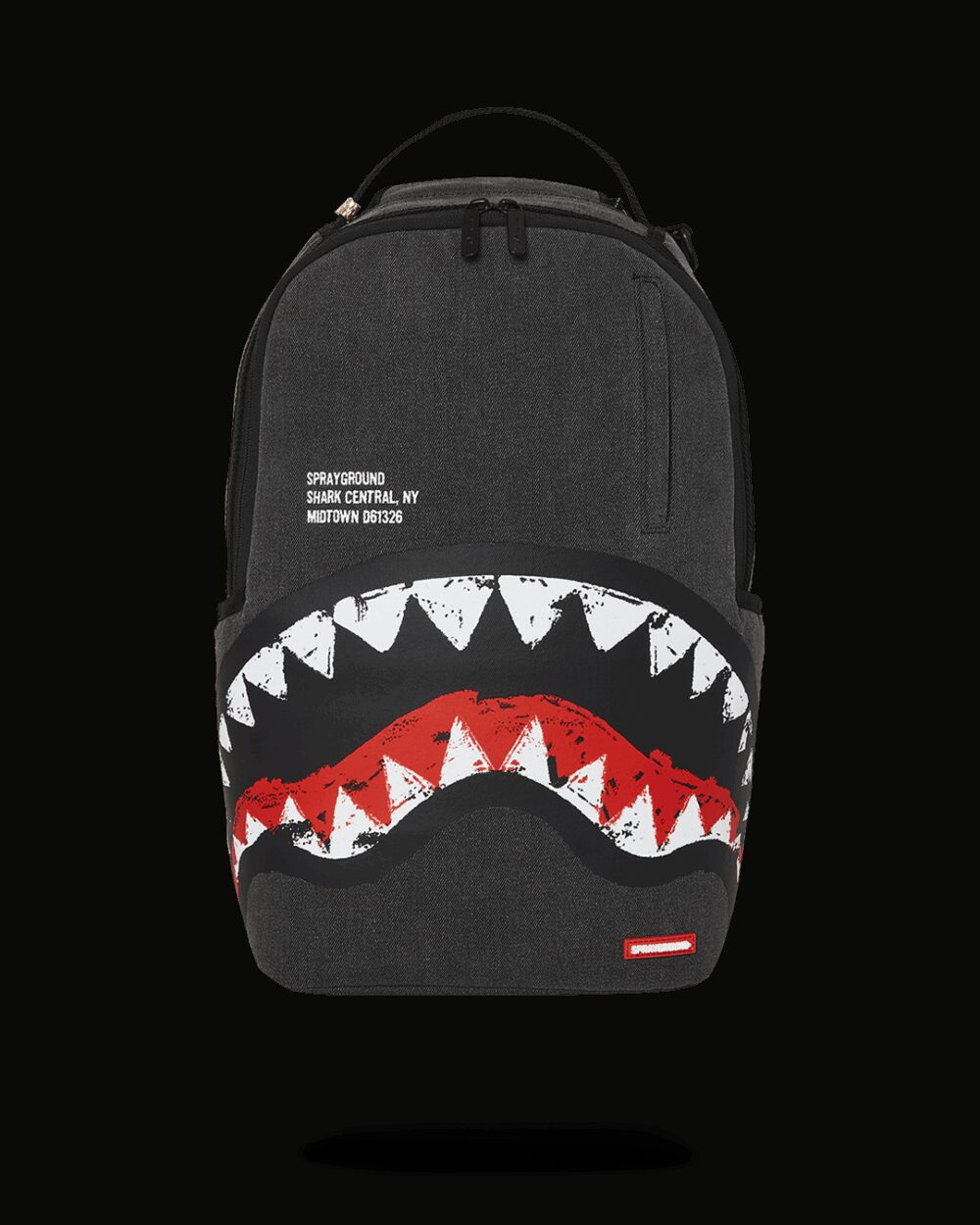 Zaino Sprayground SHARK CENTRAL PAINTED DLXS BACKPACK Nero - Foto 1