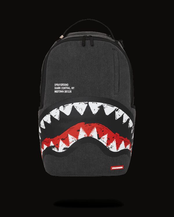 Zaino Sprayground SHARK CENTRAL PAINTED DLXS BACKPACK Nero - Foto 1