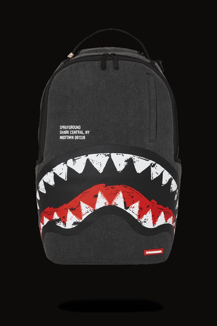 Zaino Sprayground SHARK CENTRAL PAINTED DLXS BACKPACK Nero