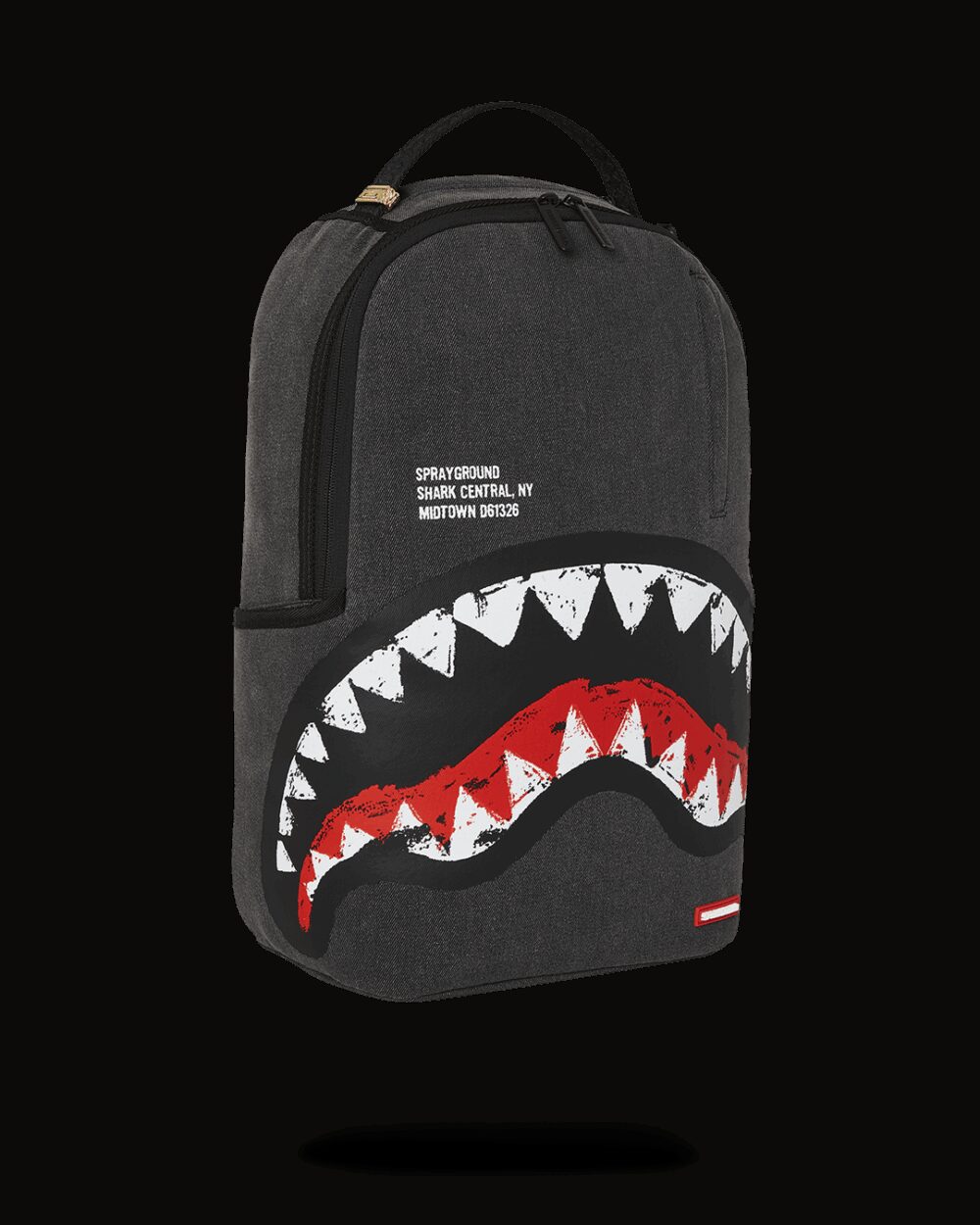 Zaino Sprayground SHARK CENTRAL PAINTED DLXS BACKPACK Nero - Foto 2