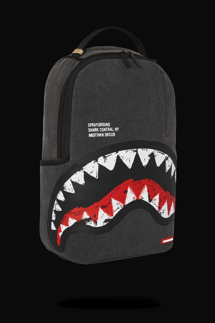 Zaino Sprayground SHARK CENTRAL PAINTED DLXS BACKPACK Nero