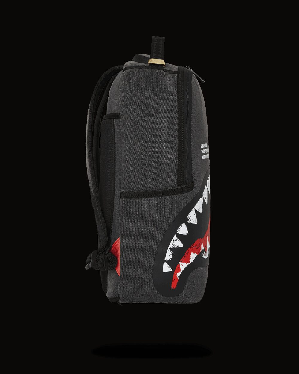 Zaino Sprayground SHARK CENTRAL PAINTED DLXS BACKPACK Nero - Foto 3