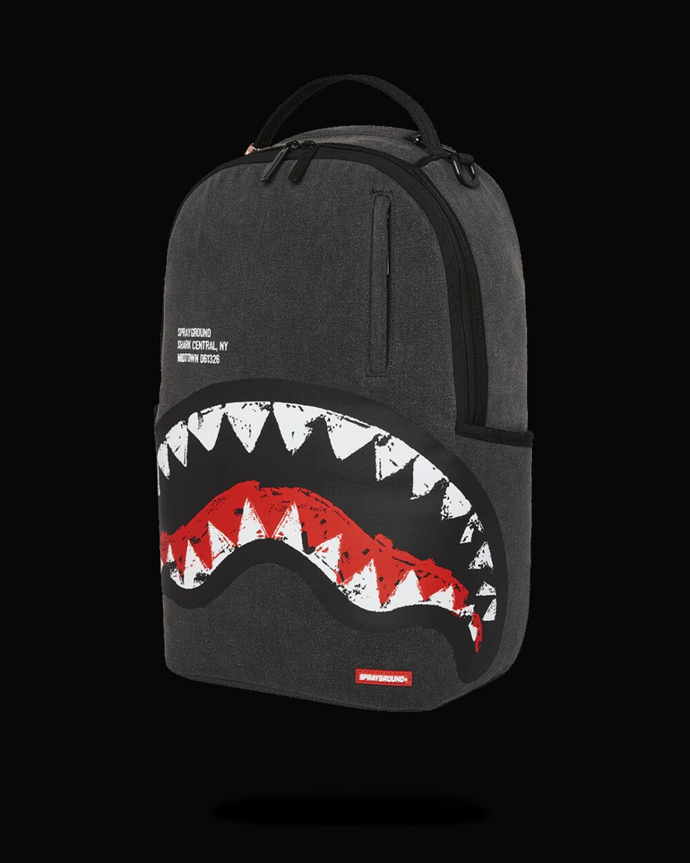 Zaino Sprayground SHARK CENTRAL PAINTED DLXS BACKPACK Nero - Foto 5