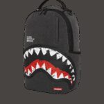 Zaino Sprayground SHARK CENTRAL PAINTED DLXS BACKPACK Nero - Foto 5
