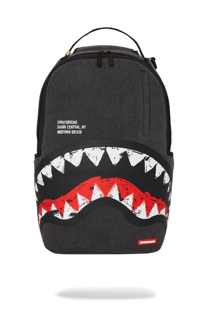 Zaino Sprayground SHARK CENTRAL PAINTED DLXS BACKPACK Nero