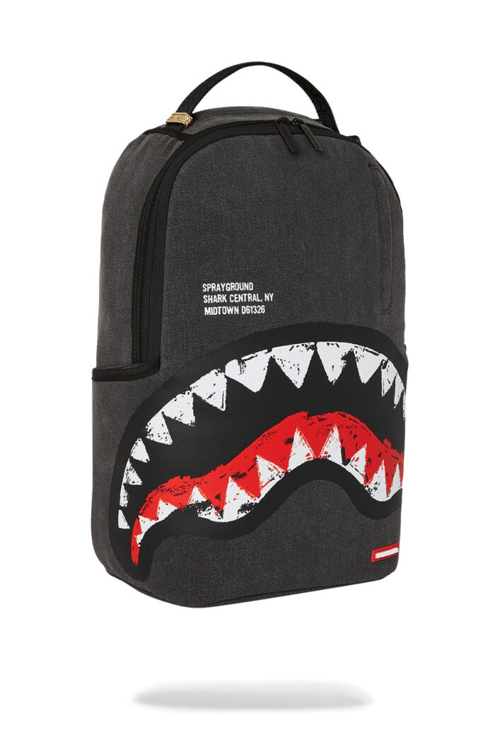 Zaino Sprayground SHARK CENTRAL PAINTED DLXS BACKPACK Nero