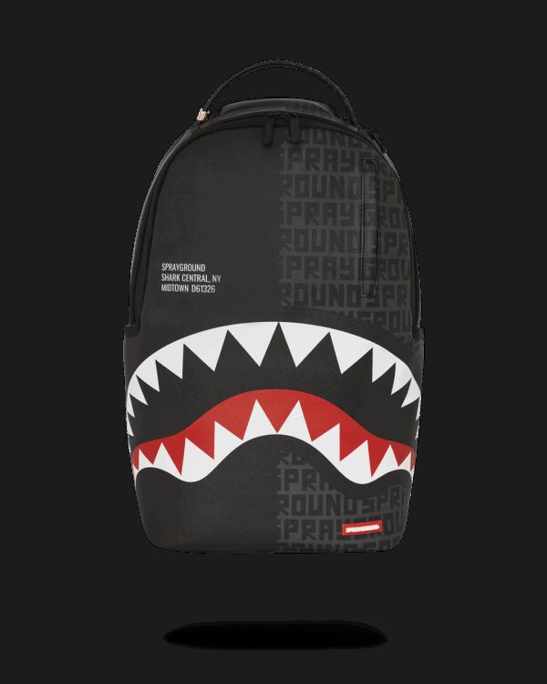 Zaino Sprayground SHARK CENTRAL SPLIT INFINITY DLXSV BACKPACK Nero - Foto 1