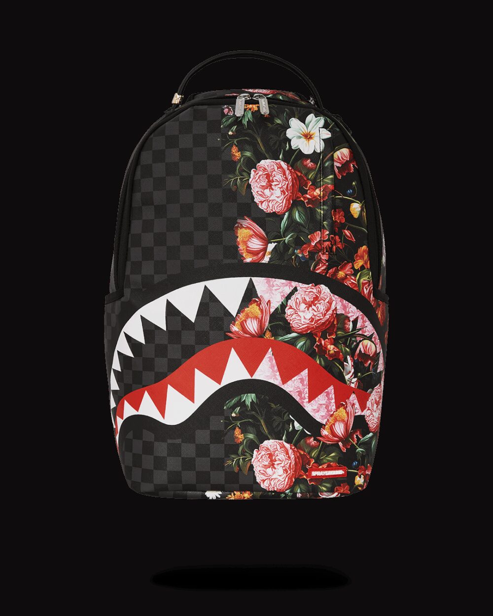 Zaino Sprayground SPLIT PINK FLORAL CHECK DLXSV BACKPACK Nero - Foto 1