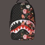 Zaino Sprayground SPLIT PINK FLORAL CHECK DLXSV BACKPACK Nero - Foto 1