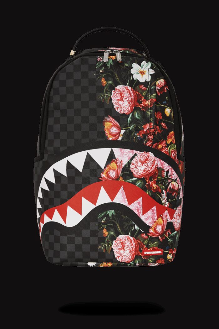 Zaino Sprayground SPLIT PINK FLORAL CHECK DLXSV BACKPACK Nero