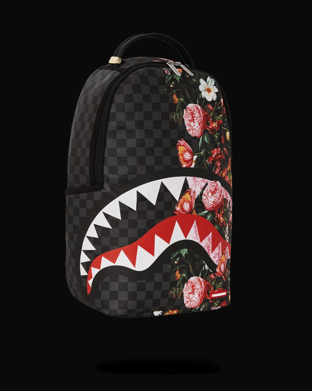 Zaino Sprayground SPLIT PINK FLORAL CHECK DLXSV BACKPACK Nero - Foto 2