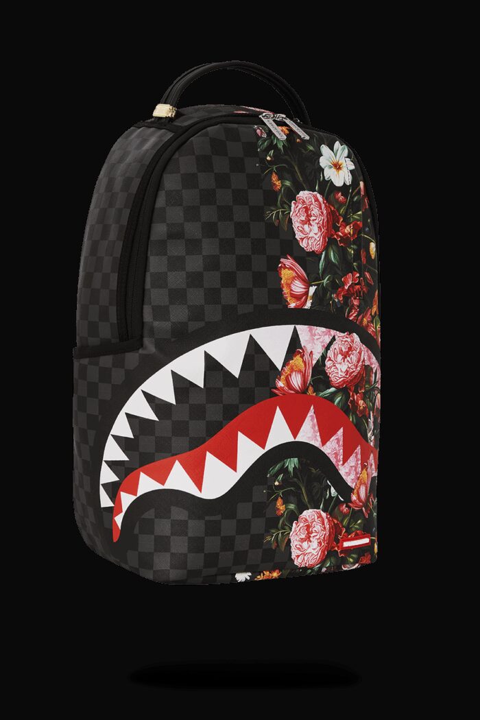 Zaino Sprayground SPLIT PINK FLORAL CHECK DLXSV BACKPACK Nero